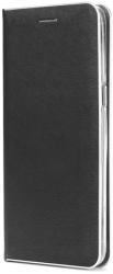 luna book silver flip case for iphone 12 mini black photo
