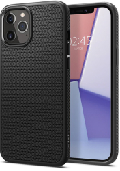 spigen liquid air back cover case for iphone 12 12 pro matte black photo