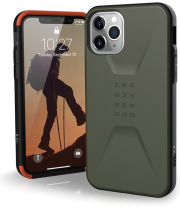 uag urban armor gear civilian back cover case for apple iphone 11 pro max olive drab photo
