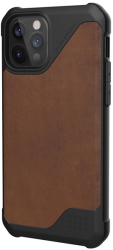 uag urban armor gear metropolis lt leather back cover case for iphone 12 12 pro brown photo