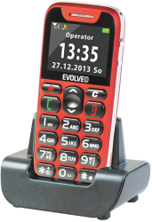 kinito evolveo easyphone ep500 senior red photo