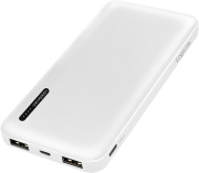 logilink pa0257w mobile power bank 10000mah 2 in 1 cable included white