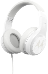 motorola pulse 120 wired hands free headphones white photo