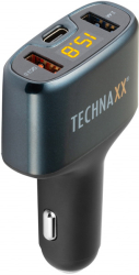 technaxx qc30 usb c port car charger te18 photo