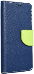 fancy book flip case for samsung a12 navy lime photo
