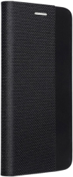 sensitive book flip case for samsung a12 black photo