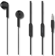 qoltec 50833 in ear headphones with microphone black photo