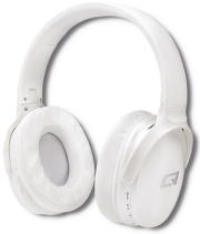 qoltec 50850 wireless headphones with microphone super bass dynamic bt pearl white photo