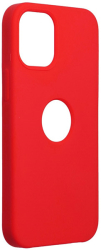 forcell silicone case for iphone 12 mini red with hole photo