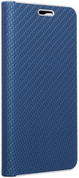 forcell luna carbon flip case for xiaomi redmi note 10 5g blue photo
