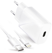 forcell travel charger usb c port ligtning 3a 20w with pd and qc 40 photo