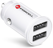 forcell cc sj02 car charger mini 2xusb 31a white photo