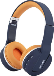 bluetooth headphones maxell bt800 hp blue orange photo