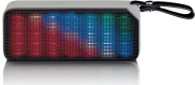 lenco bt 191bk bluetooth stereo speaker with party lights black