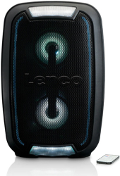 lenco bt 272bk music system with bluetooth usb and sd rechargeable battery black photo