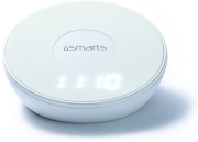 4smarts wireless qi 15w charger voltbeam n8 with clock led light white photo