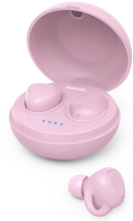 hama 184064 liberobuds bluetoothreg headphones in ear true wireless charg stat pink photo