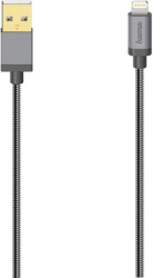 hama 200501 cable elite usb a plug lightning usb 075 m metal anthracite photo hama 200501 cable elite usb a plug lightning usb 075 m metal anthracite photo
