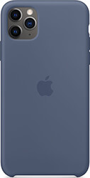 apple my172 iphone 11 pro silicone case linen blue photo