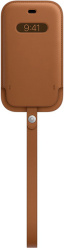 apple mhmp3 iphone 12 mini leather sleeve magsafe saddle brown photo