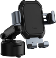 baseus tank gravity car mount holder with suction base tarnish black photo