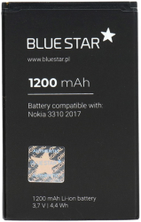 blue star battery for nokia 3310 2017 230 225 1200 mah li ion slim photo