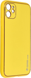 forcell leather back cover case for iphone 11 61 yellow photo