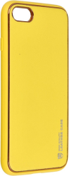 forcell leather back cover case for iphone 7 8 se 2020 yellow photo