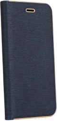 forcell luna book flip case gold for iphone 7 8 se 2020 navy blue photo