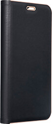 forcell luna book flip case gold for xiaomi redmi 9a 9at black photo
