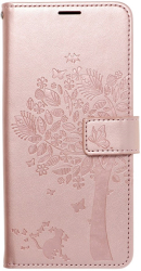 forcell mezzo book flip case for iphone 12 12 pro tree rose gold photo