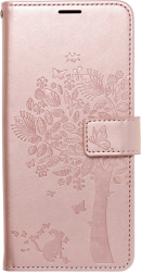 forcell mezzo book flip case for samsung galaxy a32 lte 4g tree rose gold photo