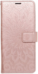 forcell mezzo book flip case for samsung galaxy a52 5g a52 lte 4g mandala rose gold photo