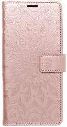 forcell mezzo book flip case for xiaomi redmi note 10 5g mandala rose gold photo