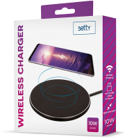 setty 10w inductive charger black in out photo