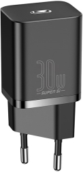 baseus super si quick charger type c 30w black photo