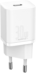 baseus super si quick charger type c 30w white photo