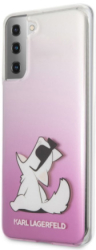 karl lagerfeld cover choupette fun for samsung galaxy s21 5g g996 gradient pink photo