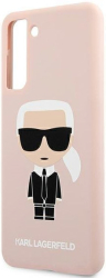 karl lagerfeld silicone case iconik full body for samsung galaxy s21 5g g996 pink photo
