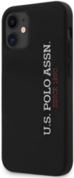 US POLO ORIGINAL SILICONE CASE FOR APPLE IPHONE 12 MINI BLACK USHCP12SSLBKV2