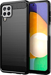 forcell carbon case for samsung galaxy a22 lte 4g black photo