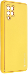 forcell leather case for samsung galaxy a42 5g yellow photo