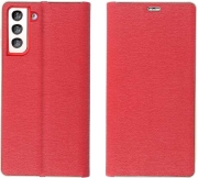 forcell luna book gold for samsung galaxy s21 fe red photo