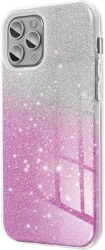 forcell shining case for samsung galaxy s21 fe clear pink photo