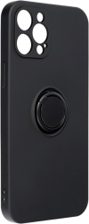 forcell silicone ring case for iphone 12 pro max black photo