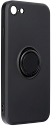 forcell silicone ring case for iphone 7 8 se 2020 black photo