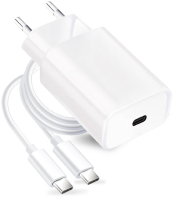 travel charger forcell with usb c socket with type c cable 3a 25w with pd and qc 40 function photo