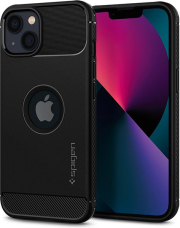 spigen rugged armor for iphone 13 matte black photo