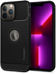 spigen rugged armor for iphone 13 pro max matte black photo