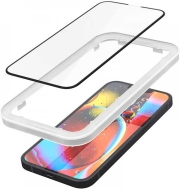 spigen tempered glass alm glass fc 2 pack for iphone 13 pro max 14 plus black photo